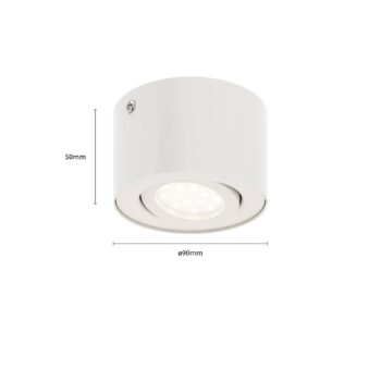 Stropné trubicové LED reflektory, biele