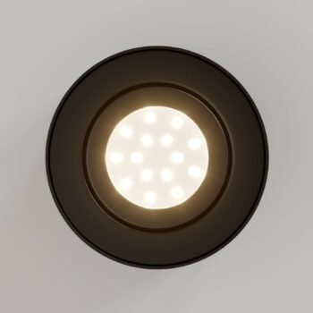 Stropné trubicové LED reflektory, čierne