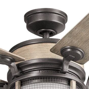 Stropný LED ventilátor Ahrendale, IP44