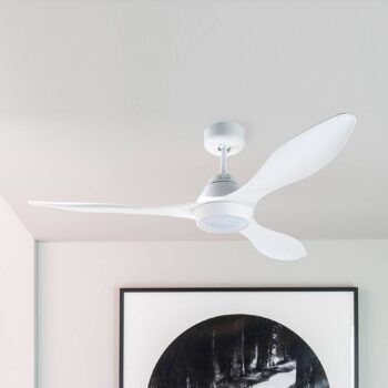 Stropný LED ventilátor Polaris L 3-lopatkový biela