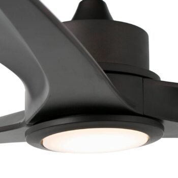 Stropný LED ventilátor Tonic, tmavohnedá