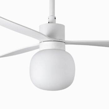 Stropný ventilátor Amelia Ball LED svietidlo biela