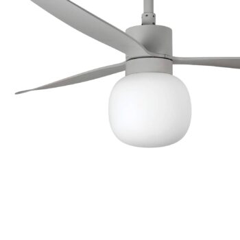 Stropný ventilátor Amelia Ball LED svietidlo sivá