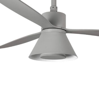 Stropný ventilátor Amelia Cone, LED svietidlo sivá