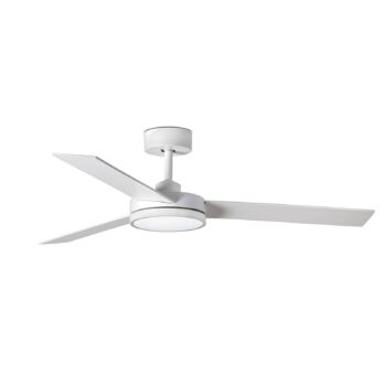 Stropný ventilátor Barth LED s osvetlením, biely