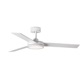 Stropný ventilátor Barth LED s osvetlením, biely