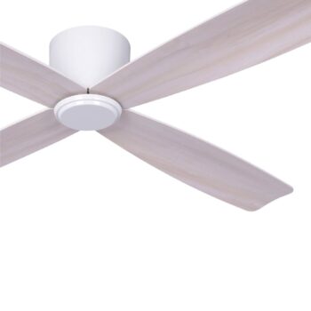 Stropný ventilátor Beacon Fraser biely/dub DC tichý Ø 132 cm