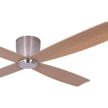 Stropný ventilátor Beacon Fraser chróm/drevo DC tichý Ø 132 cm