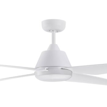 Stropný ventilátor Beacon LED Aria biely tichý 122 cm