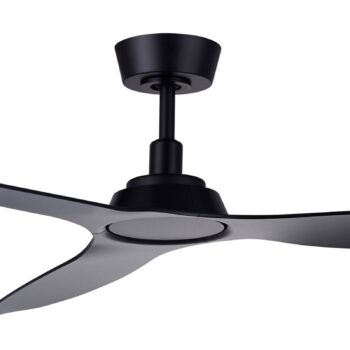 Stropný ventilátor Beacon Moto, čierny, Ø 132 cm, tichý
