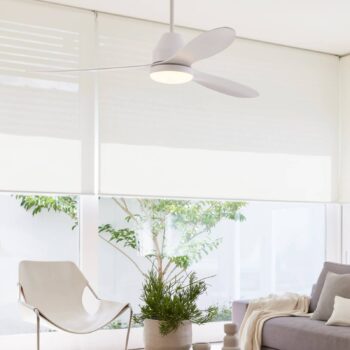 Stropný ventilátor Beacon s osvetlením Whitehaven white silent