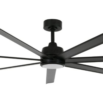 Stropný ventilátor Beacon so svetlom Atlanta black DC silent