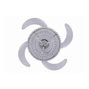 Stropný ventilátor Beacon so svetlom Fanaway Veil chróm tichý