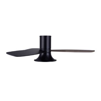 Stropný ventilátor Beacon so svetlom Flusso čierny 132cm tichý