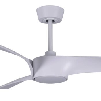 Stropný ventilátor Beacon so svetlom Line, biely, Ø 132 cm tichý