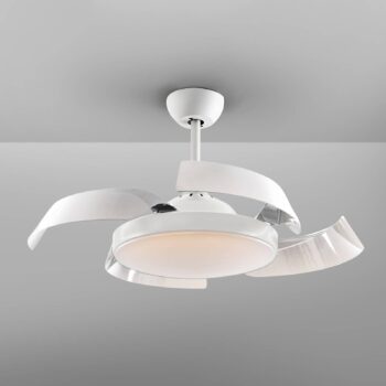 Stropný ventilátor Enzo LED stmievateľný CCT biela