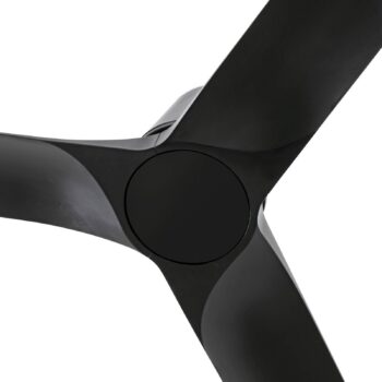 Stropný ventilátor Hey S, čierny, DC motor, tichý, Ø 90 cm