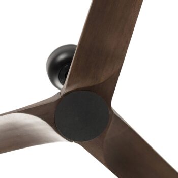 Stropný ventilátor Heywood M DC čierna/drevo tmavá