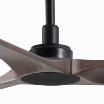 Stropný ventilátor Heywood M DC čierna/drevo tmavá