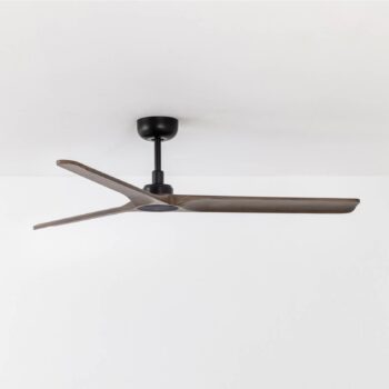 Stropný ventilátor Heywood M DC čierna/drevo tmavá