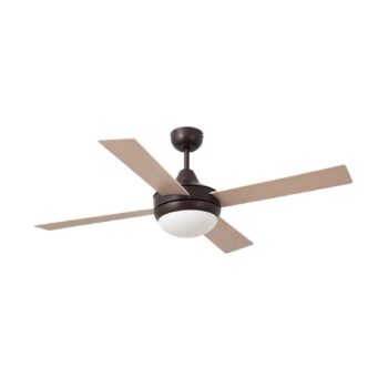 Stropný ventilátor Icaria L so svetlohnedou/mahagónovou farbou