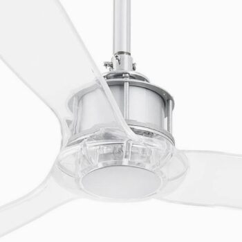 Stropný ventilátor Just Fan M chróm/priehľadná