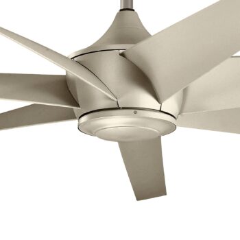 Stropný ventilátor Lehr IP44 strieborná starožitná