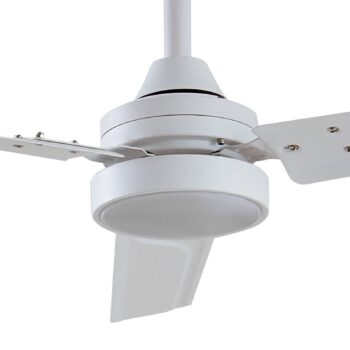 Stropný ventilátor Lindby LED Aerallo, biely, CCT, tichý