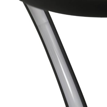 Stropný ventilátor Lindby LED Lomata, čierny, tichý, Ø 23 cm