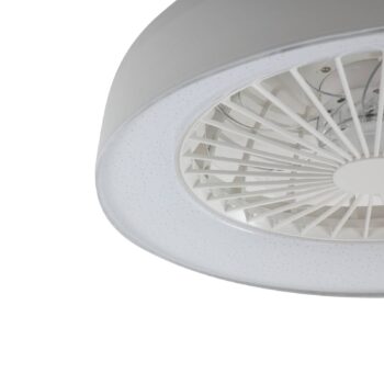 Stropný ventilátor Lindby LED Mace, biely, tichý, CCT