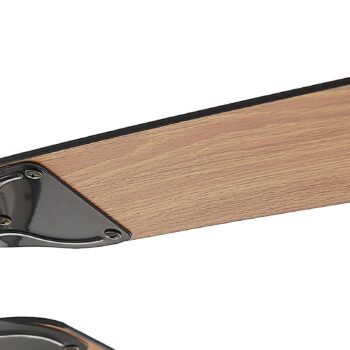 Stropný ventilátor Lucande LED Tedric, čierny, tichý, 133 cm