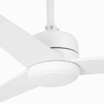 Stropný ventilátor Nuu, 3-lopatkový, biela