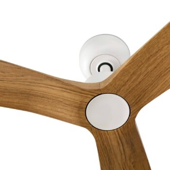 Stropný ventilátor Outwood, hnedý, DC, tichý, Ø 150 cm, IP44