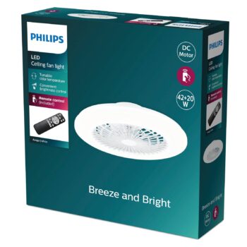 Stropný ventilátor Philips Amigo s LED osvetlením