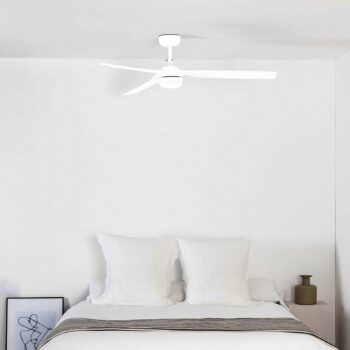 Stropný ventilátor Punt M DC LED svietidlo biela