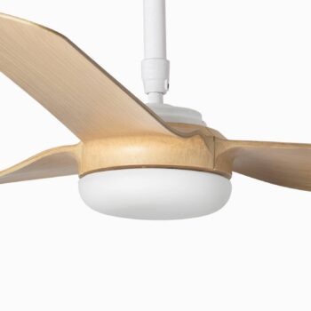 Stropný ventilátor Punt M, DC, biela/drevo svetlá