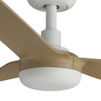 Stropný ventilátor Punt M, DC, biela/drevo svetlá