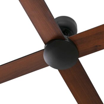 Stropný ventilátor Rudder, DC motor, tichý, Ø 132 cm, drevo
