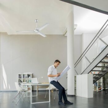 Stropný ventilátor Westinghouse Industrial silver silent 142 cm