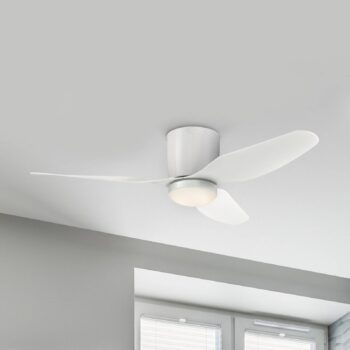 Stropný ventilátor Westinghouse LED Carla, tichý, 117 cm, biely