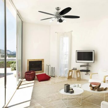 Stropný ventilátor Westinghouse s osvetlením Arius, diaľkové ovládanie