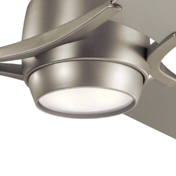 Stropný ventilátor Zeus LED, trojlopatkový, brúsený nikel