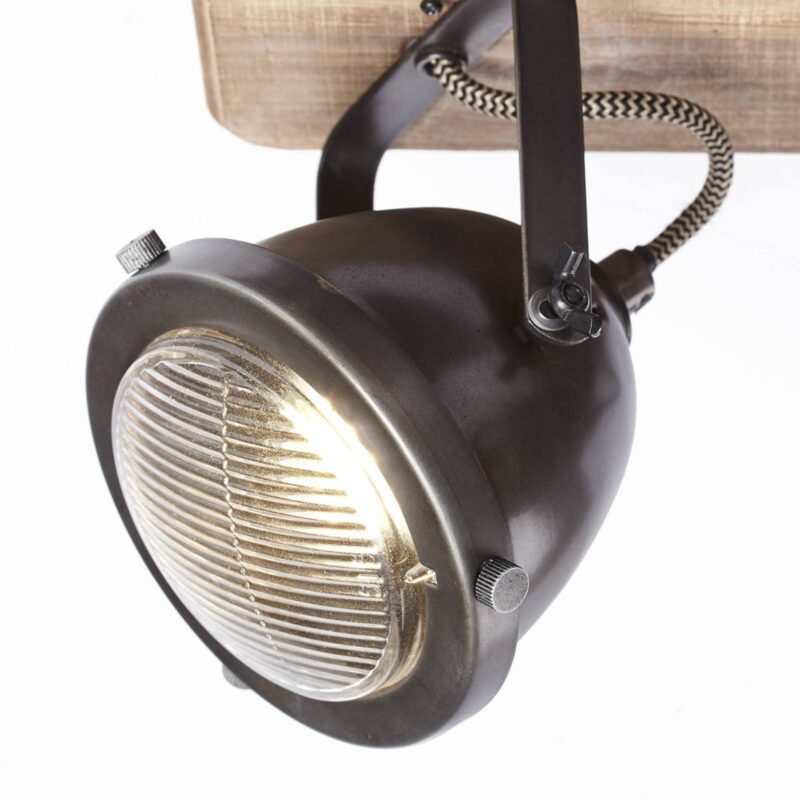 Štvor-plameňové stropné svietidlo Carmen Wood Štvor-plameňové stropné svietidlo Carmen Wood