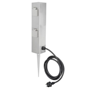 Štvornásobný zásuvkový stĺp Connect S4 s uzemňovacím hrotom Uzemňovací hrot