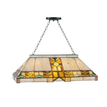 Štýl Tiffany – závesná lampa Eddart