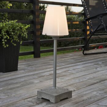 Štýlová nová stojacia lampa Lucca na vonkajšie použitie, 59 cm