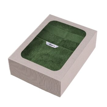 Súprava 3 ks uterákov Cairo green, 2 szt. 50 x 90 cm  / 1 szt. 70 x 140 cm