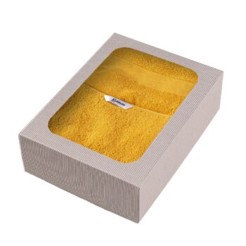 Súprava 3 ks uterákov Cairo yellow, 2 szt. 50 x 90 cm  / 1 szt. 70 x 140 cm