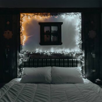 Svetelná reťaz Twinkly LED, CCT, čierna, 400 svetiel, 6 m