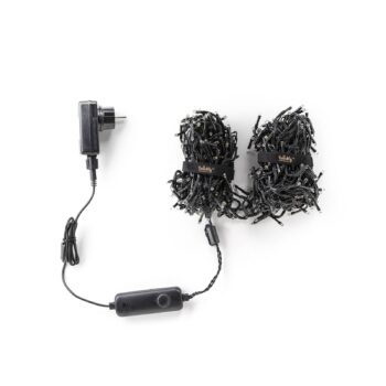 Svetelná reťaz Twinkly LED, CCT, čierna, 400 svetiel, 6 m